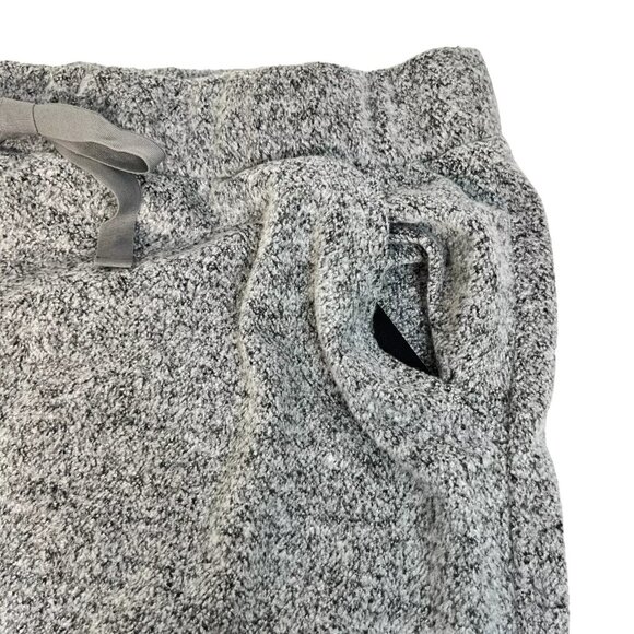 NWT Loft Women's Gray Soft Fuzzy Elastic Waist With Drawstring Mini Skirt Size L - Picture 4 of 8